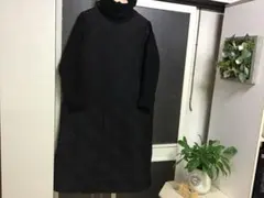 キルティング　ロングワンピース　ブラック　Lサイズ　着丈115㎝