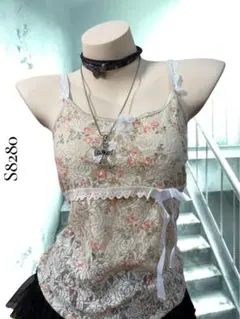 LIZLISA系❤︎花柄キャミ00s平成姫ギャルy2kフェアリーグランジNANA