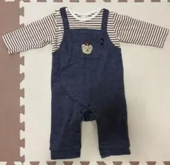 【プティマイン】カバーオール くま 80