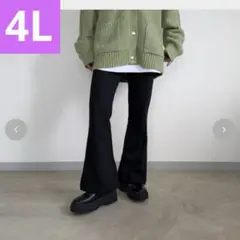 시마무라 Anna 플레어 팬츠 블랙 4 L 사이즈