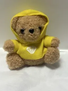 SIXカラーフードベアマスコット 黄色