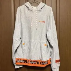 Marcelo Burlon グラフィックパーカー グレー ネオン - メルカリ