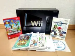 動作品Wii本体 黒 + ゲームソフト 7本セット