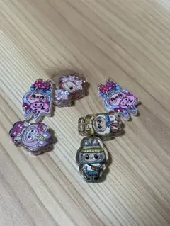 ラブブ、ビーズ6個セット