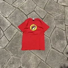 90s GILDAN Tシャツ ビーバー　両面プリント　レッド　メンズ