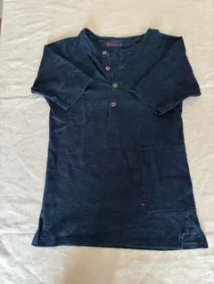 R by 45rpm インディゴ染め ヘンリーネック 半袖Tシャツ - メルカリ