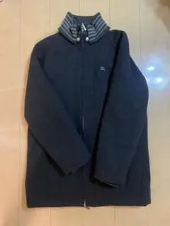 バーバリー　ブルーレーベル　ダークグレー　ロングブルゾン