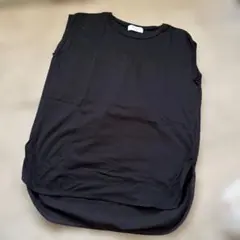 OPAQUE.CLIP 黒 ノースリーブ Tシャツ