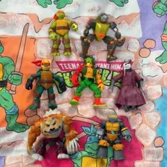 【1体あたり¥1400】 ミュータントタートルズ フィギュア 7体セット