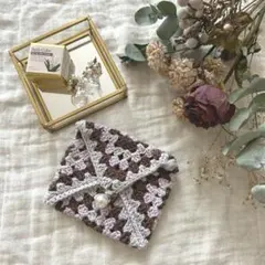 ハンドメイド♪グラニースクエアポーチ