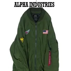 ALPHA INDUSTRIES フライトジャケット ワッペン 星条旗