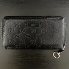 GUCCI グッチ 長財布 ブラック ラウンドファスナー - メルカリ