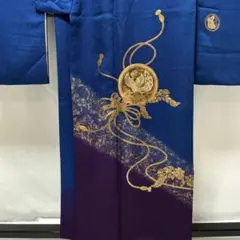 b432 正絹　振袖　TOKI 志すい　金箔　鳳凰　着物のサムネイル