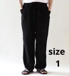 極美品COMOLI オックス ニータック カーゴ パンツ ブラック size1