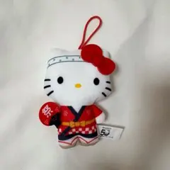 ハローキティ 和服マスコット ストラップ付き