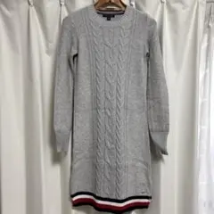 トミーフィルガー　ニットワンピース　グレー　XS