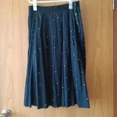 マーガレットハウエル　ドットスカート MHL FLANNEL WOOL SKIRT | MARGARET HOWELL（マーガレット・ハウエル
