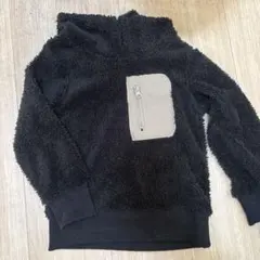 SHI.JYOMAN 黒 フリースパーカー 110