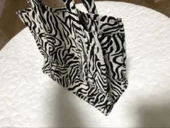 ゼブラ柄 ハンドバッグ 牛革コンビ - メルカリ