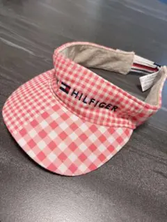 Tommy Hilfiger ピンクチェック サンバイザーのサムネイル