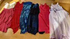 ドレス6着セットお買い得★赤、青、その他