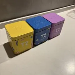 T2 ティー缶セット 3個 ニューヨーク・シドニー・シンガポール