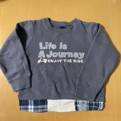 CRESCENT裏起毛 トレーナー 110㎝