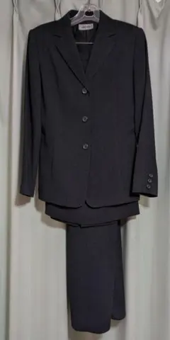 レディーススーツ 3点セット ダークグレー 9号
