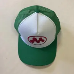 Mowalola 緑/白 ロゴ入りトラッカーキャップ - メルカリ