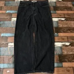 リーバイス569 ブラック デニム ジーンズ W34 L32 ルーズストレート