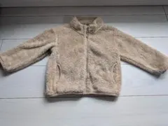 ユニクロ　ファーリーフリースジャケット 100cm ベージュ