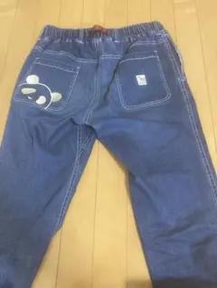 PANDIESTA JAPAN デニムパンツ Mサイズ パンダ刺繍のサムネイル