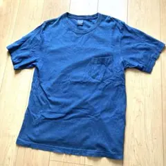 United Athle/ポケット付きインディゴTシャツ ライトブルーS