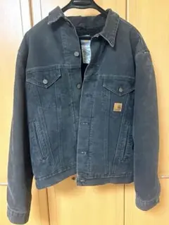美品　Carhartt トラッカージャケット ブラックのサムネイル