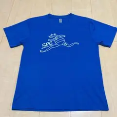 ランニングTシャツ　カエルデザイン 青