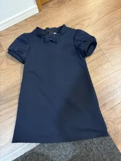 子ども用 女の子 ワンピース 120 ネイビー