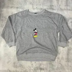 ディズニー Disney ミッキーマウス mickey スウェット エンボスロゴ