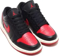 22cm ナイキ エア ジョーダン 1 ロー AIR JORDAN AJ 黒 赤