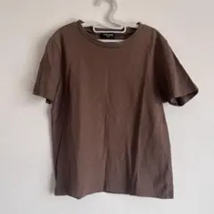 コムサイズム　シンプルTシャツ　ブラウン140