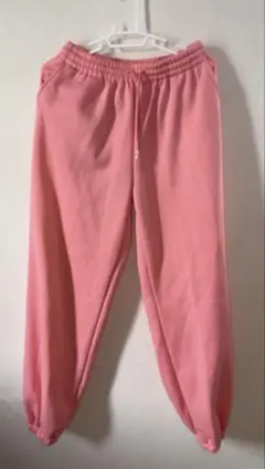 SHEIN 裏起毛 スウェットパンツ ピンク M