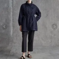 美品✨2way ドゥロワー エンブロダイリー ジップアップ ブルゾン