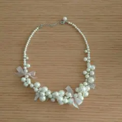 パール風　ネックレス