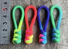 レインボージッパータブ　4mmパラコード　　A