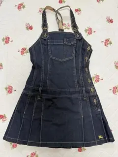 【極美品】バーバリーBURBERRY BLUE LABELサロペット デニム38