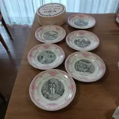 ★731 GIEN ジアン 飾り皿 2点セット フランス製 高級 訳あり ☆731 GIEN ジアン 飾り皿 2点セット フランス製 高級 訳あり