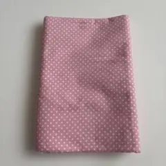 【新品・未使用（美品）値下げ中‼️】ドット柄の洋裁布（ピンク）