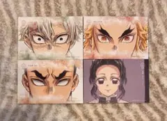鬼滅の刃 柱展 ランダムキャンバスカード4点