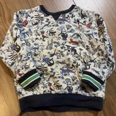 PETIT BATEAU プチバトー アニマル柄 キルトトレーナー　86cm