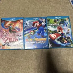 Wii U ゲーム 3本セット マリオカート8 スマブラ マインクラフト