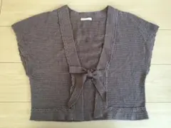 パープル カーディガン